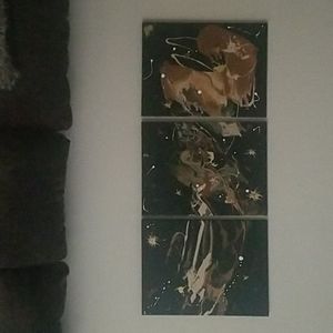 Canvas abstract painting